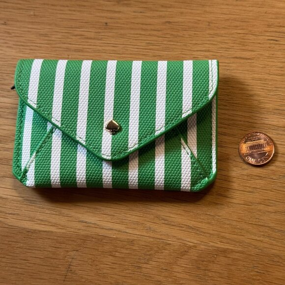 Stripe Envelope Card Case - kate spade new york x Target, Green/White - Picture 7 of 9